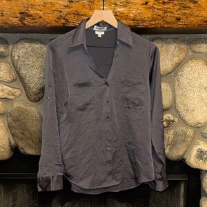 Express Charcoal Slim-Fit Top